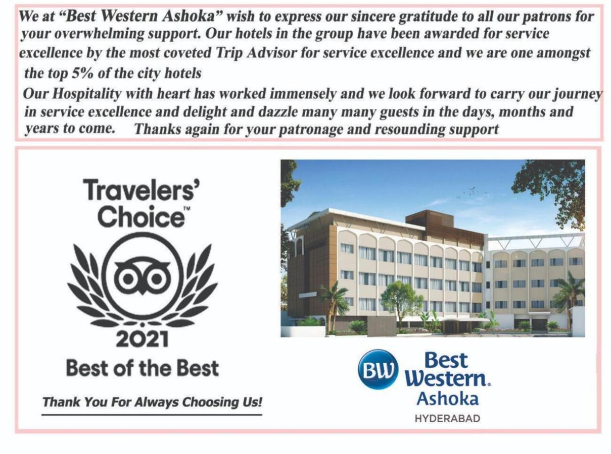 Best Western Ashoka Hajdarábád Exteriér fotografie